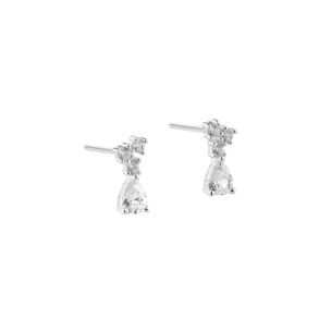 NEW AURA DROP EARSTUD | SILVER