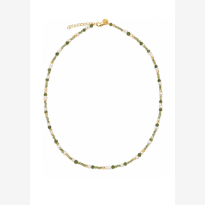 AYA OLIVE NECKLACE | GOLDEN