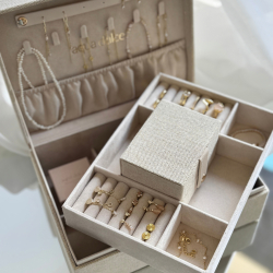 JEWELLERY BOX BIG | SAND - Tarif kode 4202 92 98 90