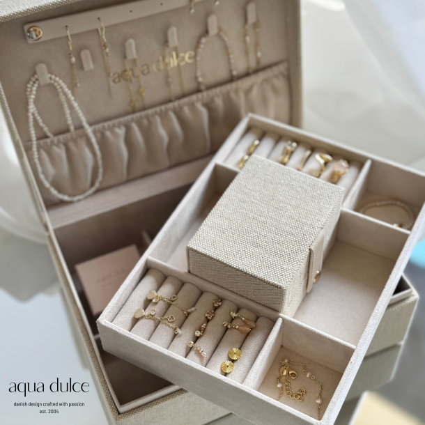 JEWELLERY BOX BIG | SAND - Tarif kode 4202 92 98 90