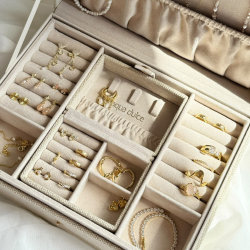 JEWELLERY BOX BIG | SAND - Tarif kode 4202 92 98 90