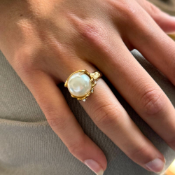 LAGOON PEARL RING - 54