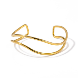 BIG WAVY BANGLE