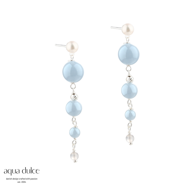 SKY BLUE GHITA EARSTUD | SILVER