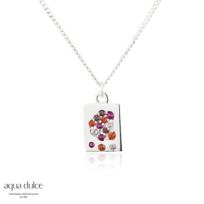 PINK STARDUST NECKLACE | SILVER