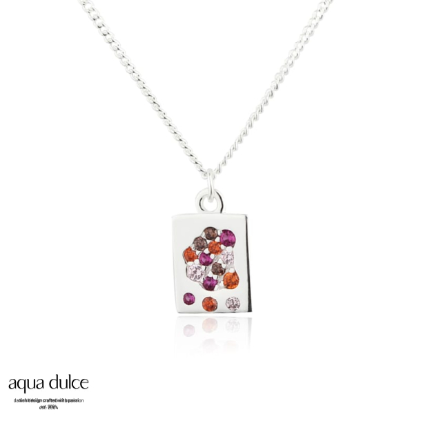 PINK STARDUST NECKLACE | SILVER