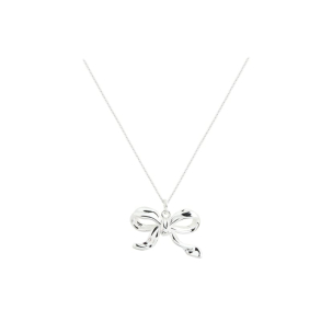 CURVE BOW NECKLACE | SILVER