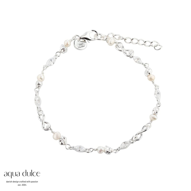 WHITE GARDEN BRACELET | SILVER