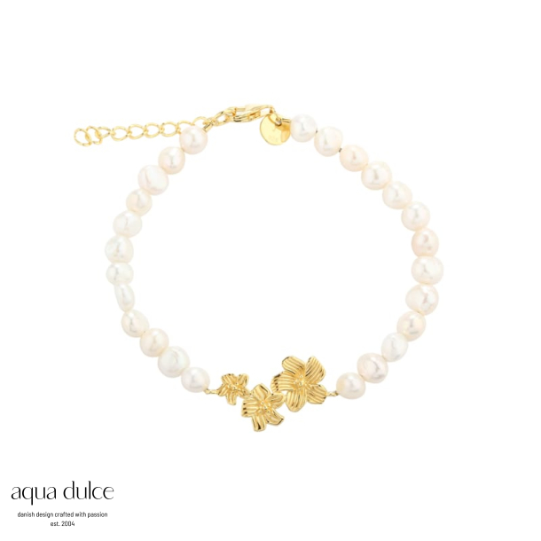 *JASMIN PEARL BRACELET | GOLDEN