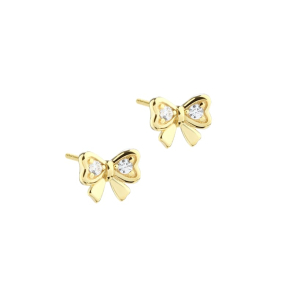 NICE BOW EARSTUD | GOLDEN