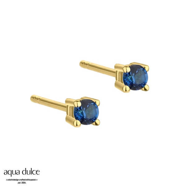 MINI KAYA BLUE EARSTUD | GOLDEN