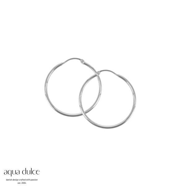 *ANA HOOP MEDIUM | SILVER