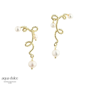 SWIRL LOVE STUD | GOLDEN