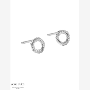 TWISTED EARSTUD SMALL | SILVER
