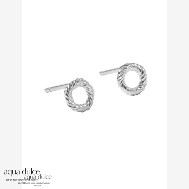 TWISTED EARSTUD SMALL | SILVER