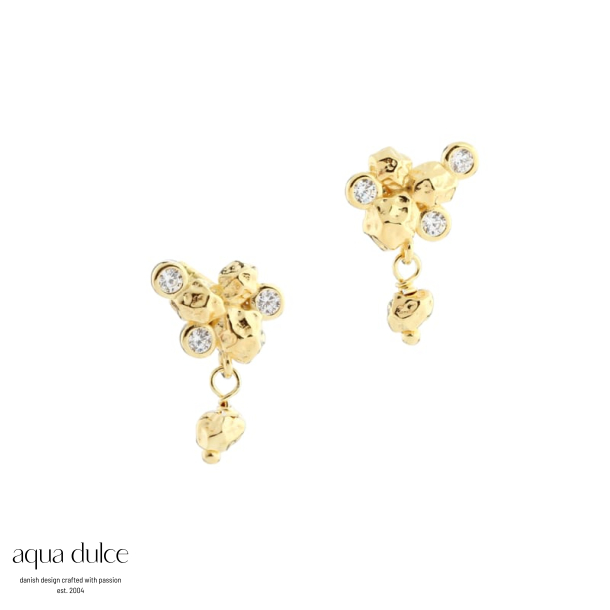 DARLING ROCK CLOUD EARSTUD | GOLDEN
