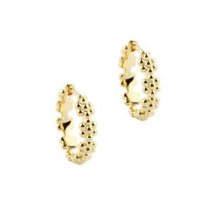 LOTS OF FLOWERS HOOP LARGE | GOLDEN