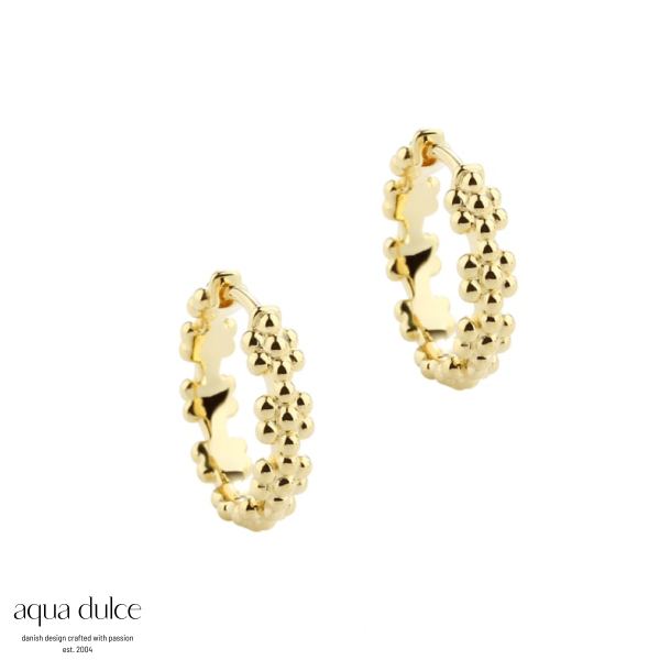 LOTS OF FLOWERS HOOP LARGE | GOLDEN