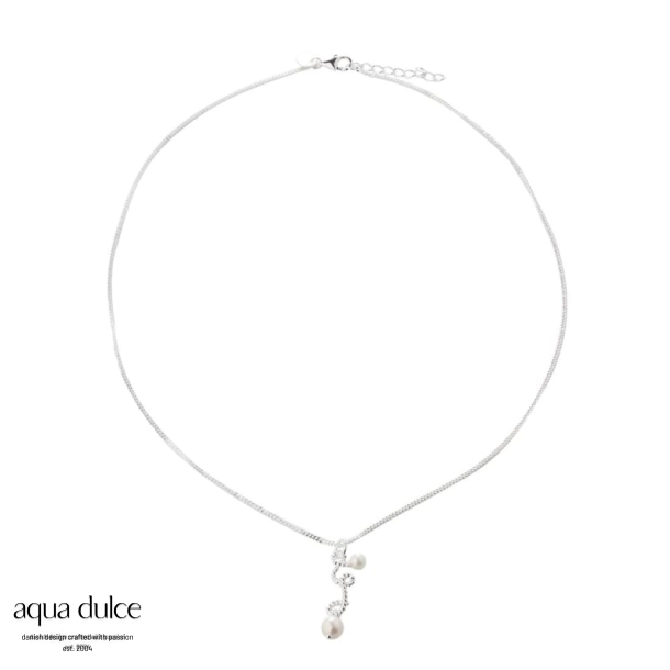 SWIRL LOVE NECKLACE | SILVER