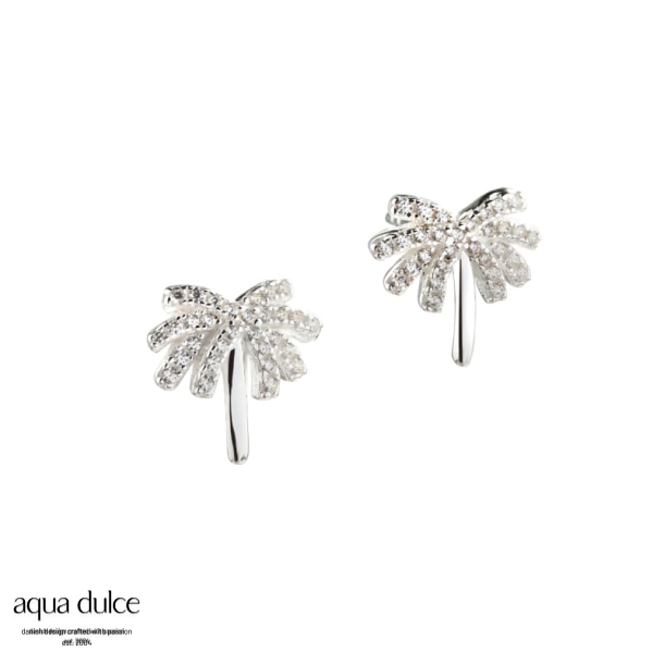 DARLING PALM EARSTUD | SILVER