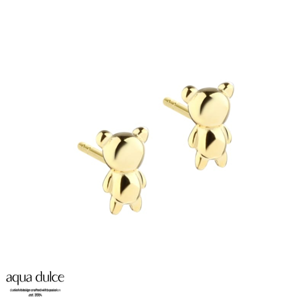 TINY TEDDY EARSTUD | GOLDEN