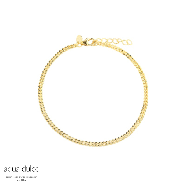 PANZER ANKLET GOLD 22 + 3 CM.