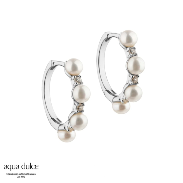 DARLING BUBBELS HOOPS 18 MM. | SILVER