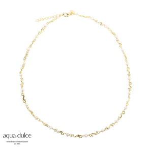 RHUMBA PEARL NECKLACE | GOLDEN