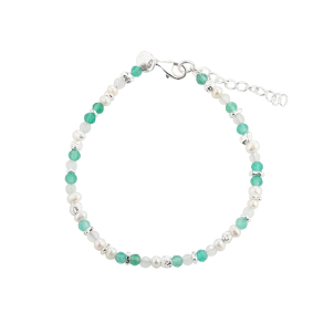 GREEN GARDEN SIMPLE BRACELET | SILVER