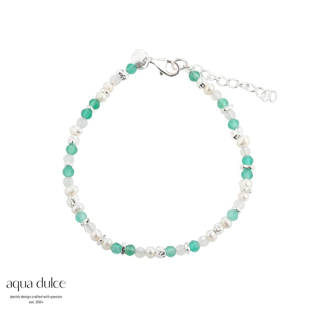 GREEN GARDEN SIMPLE BRACELET | SILVER