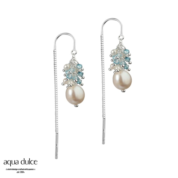 *PEBBLE EARTHREAD | SILVER