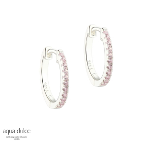 ROSE RAYA MEDIUM HOOP | SILVER