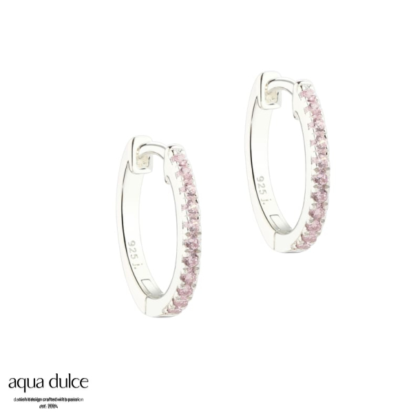 ROSE RAYA MEDIUM HOOP | SILVER