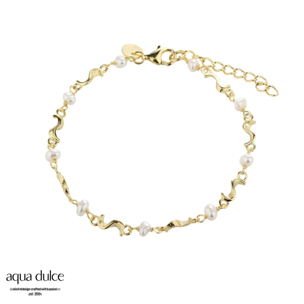 RHUMBA PEARL BRACELET | GOLDEN