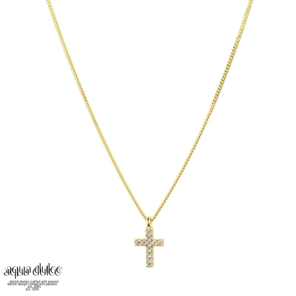 CROSS NECKLACE | GOLDEN