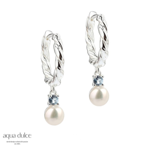 CURLY SKY HOOP BIG | SILVER