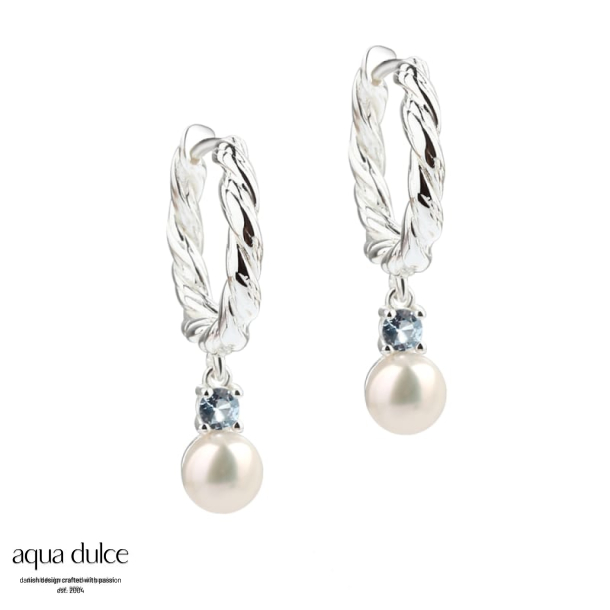 CURLY SKY HOOP BIG | SILVER