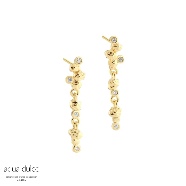 DARLING ROCK LONG EARSTUD | GOLDEN