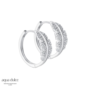 FLORA HOOP 20 MM. | SILVER