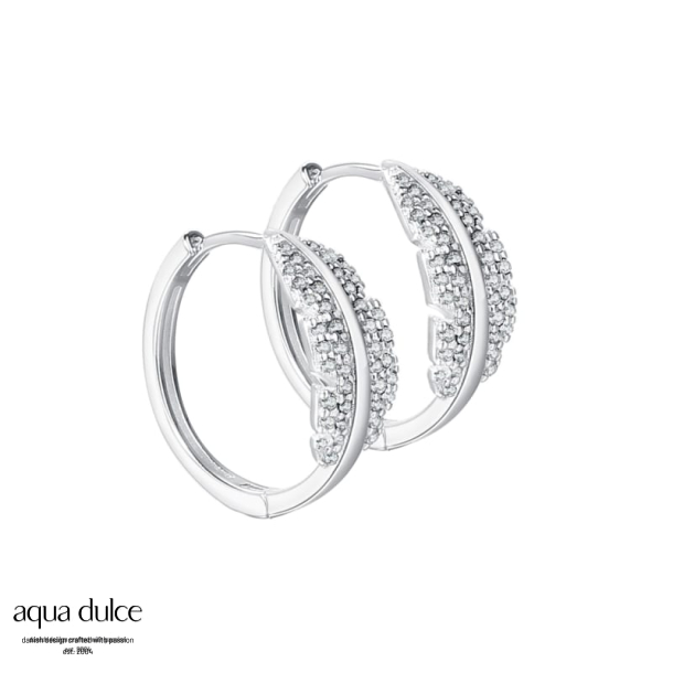 FLORA HOOP 20 MM. | SILVER