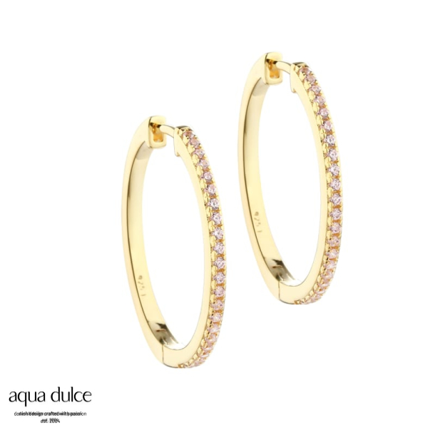 ROSE RAYA X LARGE HOOP | GOLDEN