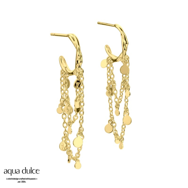 ELEGANT HOOP 12 MM. | GOLDEN