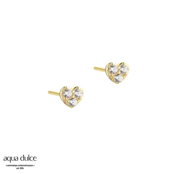 TINY HEART EARSTUD | GOLDEN