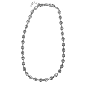 BIG COFFEY NECKLACE | SILVER