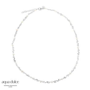 RHUMBA PEARL NECKLACE | SILVER