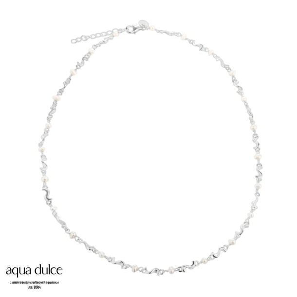 RHUMBA PEARL NECKLACE | SILVER