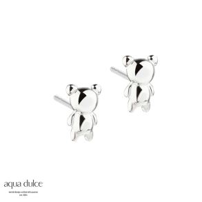TINY TEDDY EARSTUD | SILVER