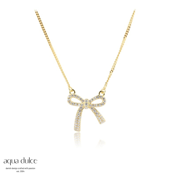 *ELEGANT BOW NECKLACE | GOLDEN