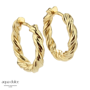 CURLY HOOP MEDIUM | GOLDEN