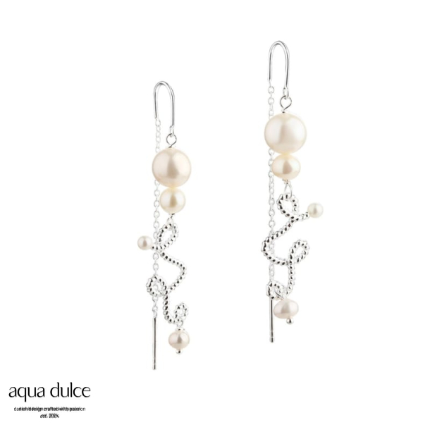 SWIRL LOVE EARTHREAD | SILVER